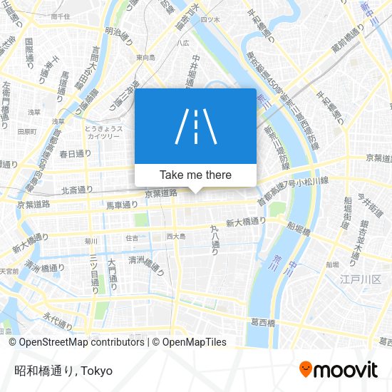 昭和橋通り map