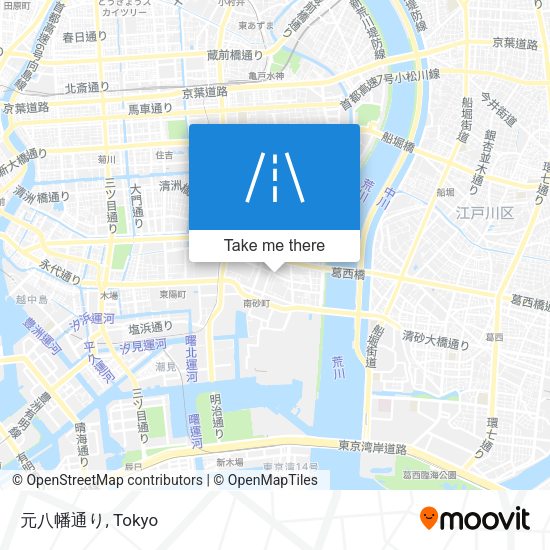 元八幡通り map