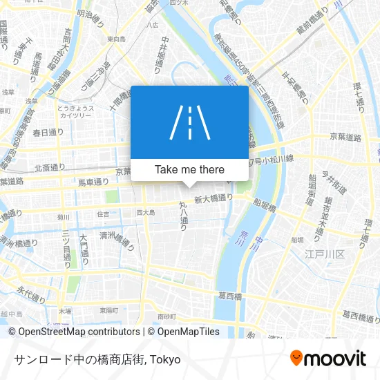 サンロード中の橋商店街 map