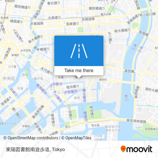 東陽図書館南遊歩道 map