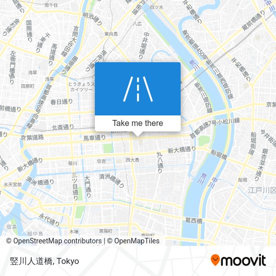 竪川人道橋 map