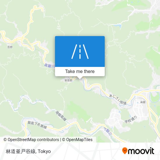 林道釜戸谷線 map