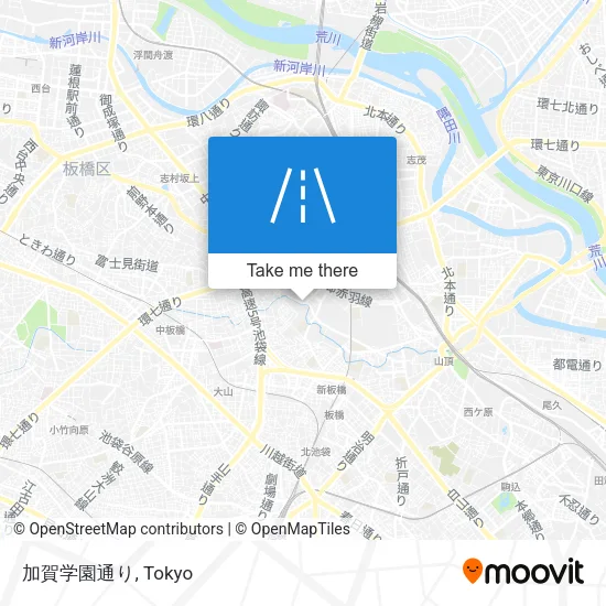 加賀学園通り map