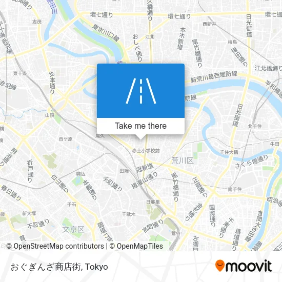 おぐぎんざ商店街 map