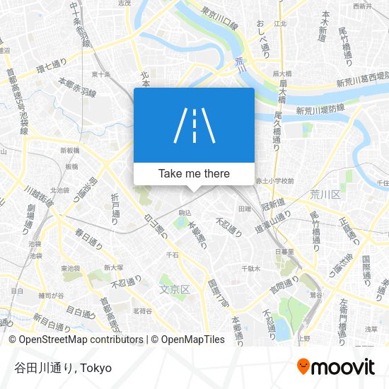 谷田川通り map