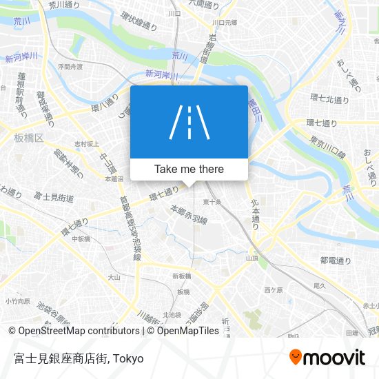 富士見銀座商店街 map