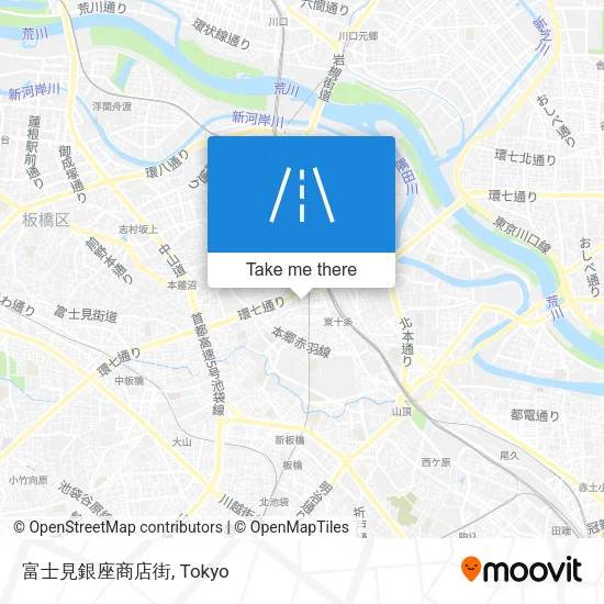 富士見銀座商店街 map