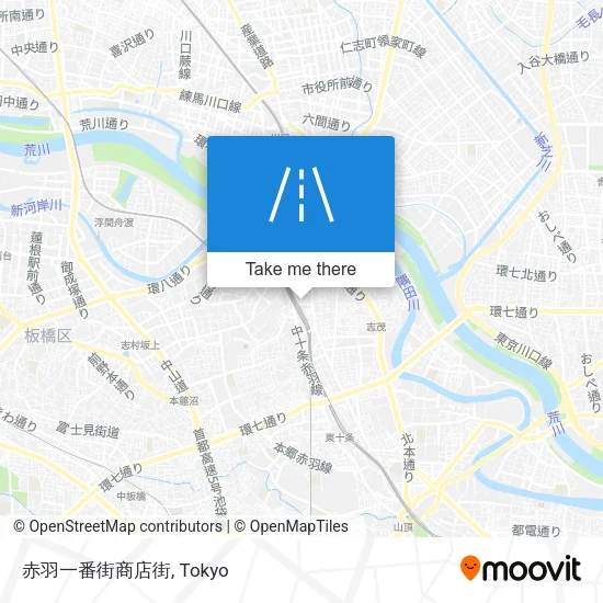 赤羽一番街商店街 map
