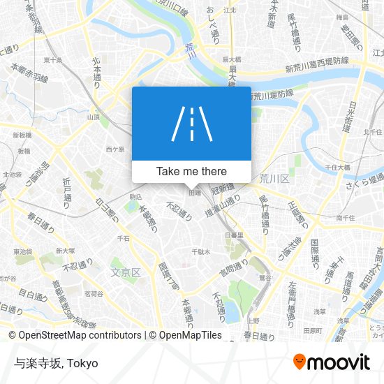 与楽寺坂 map