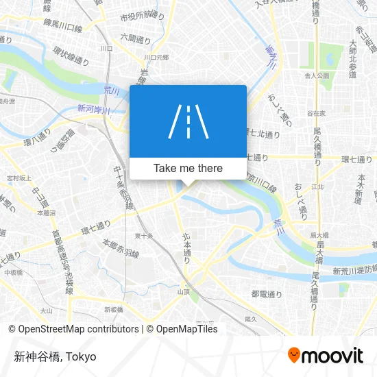 New Kamiya Bridge map