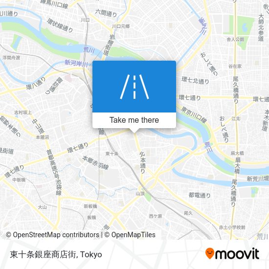 東十条銀座商店街 map