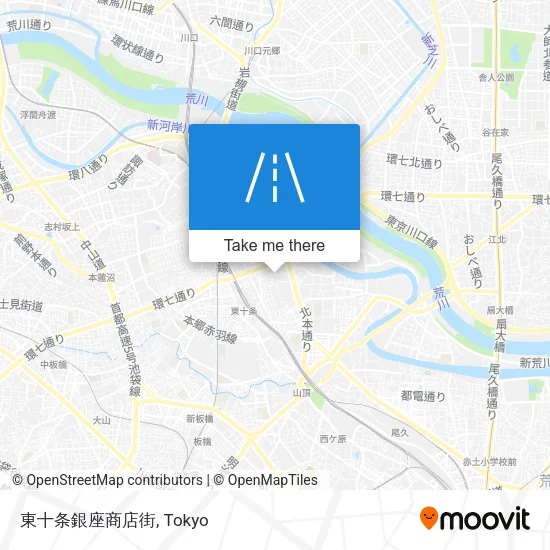 東十条銀座商店街 map