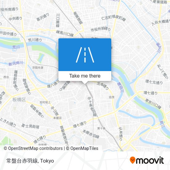 常盤台赤羽線 map