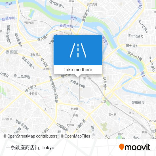 十条銀座商店街 map