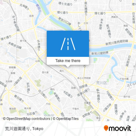 荒川遊園通り map