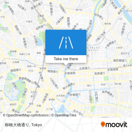 柳橋大橋通り map