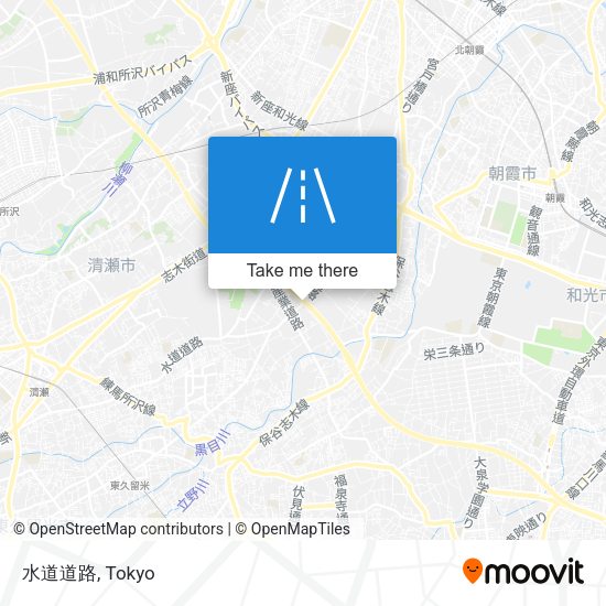 水道道路 map