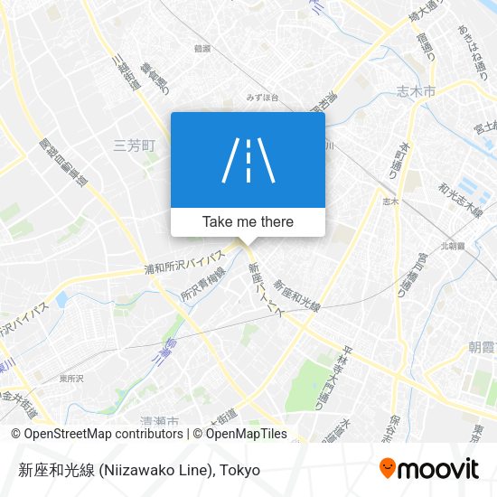 新座和光線 (Niizawako Line) map