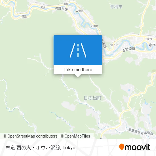 林道 西の入・ホウバ沢線 map