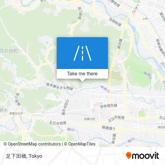 足下田橋 map