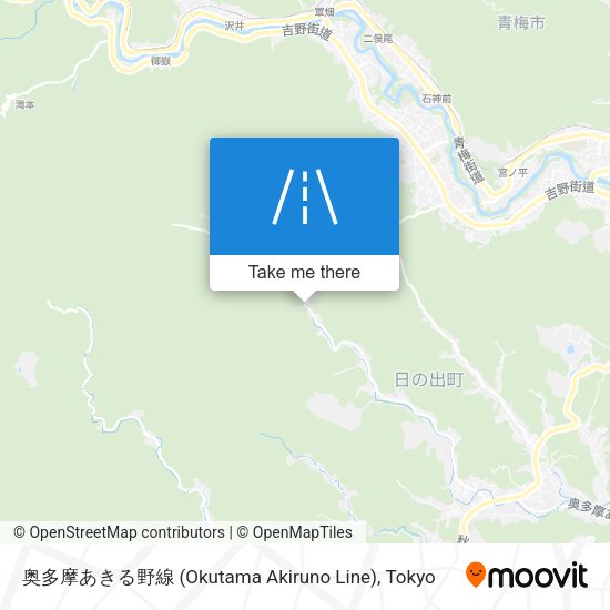 奥多摩あきる野線 (Okutama Akiruno Line) map