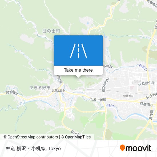 林道 横沢・小机線 map
