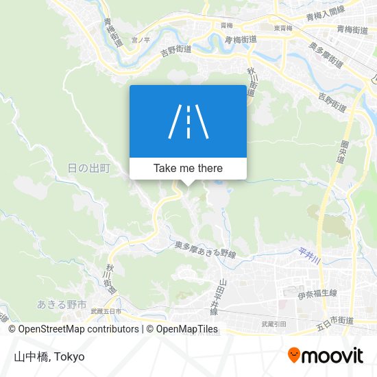 山中橋 map