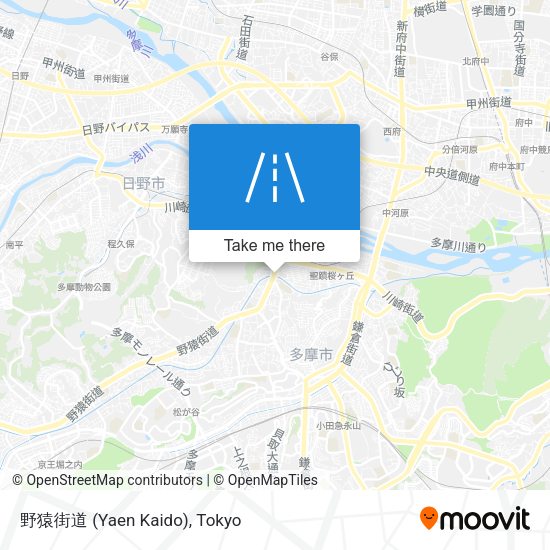 野猿街道 (Yaen Kaido) map