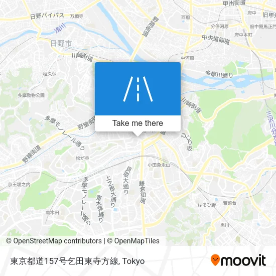 東京都道157号乞田東寺方線 map