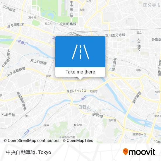 中央自動車道 map