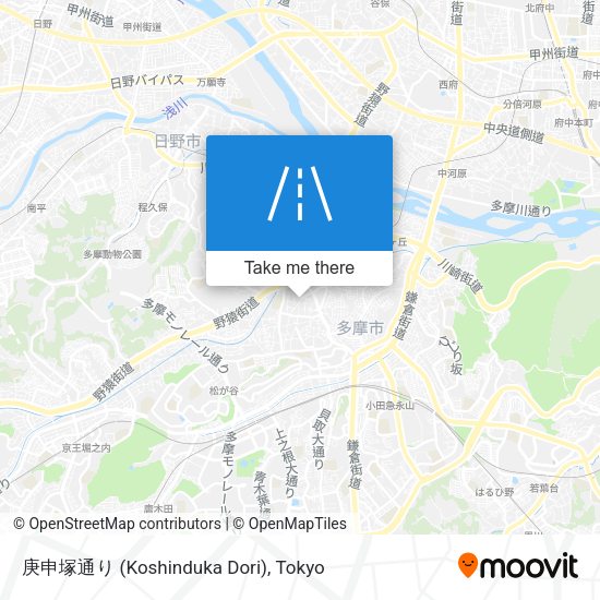 庚申塚通り (Koshinduka Dori) map