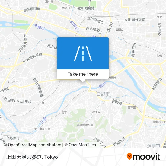 上田天満宮参道 map