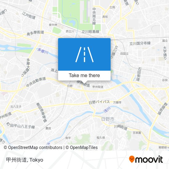 甲州街道 map