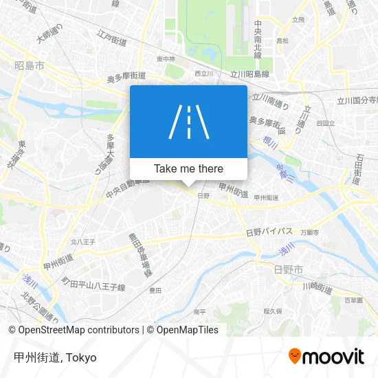 甲州街道 map