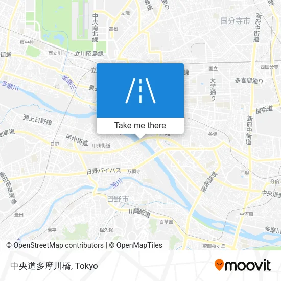 中央道多摩川橋 map
