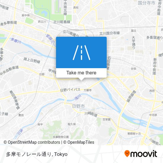 多摩モノレール通り map