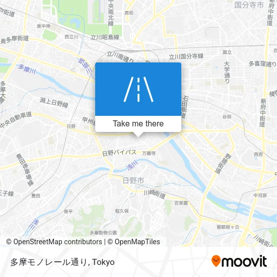 多摩モノレール通り map