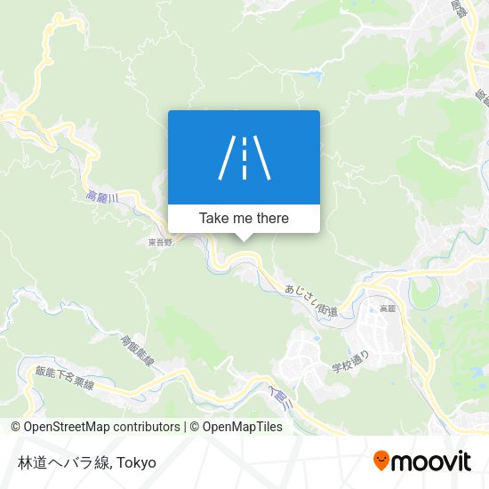 林道ヘバラ線 map
