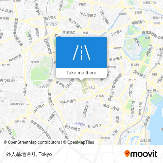 外人墓地通り map