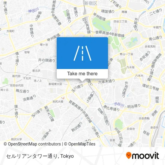 セルリアンタワー通り map