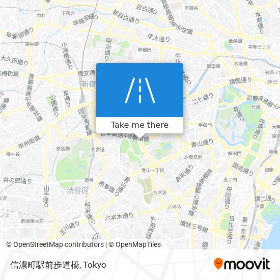 信濃町駅前歩道橋 map