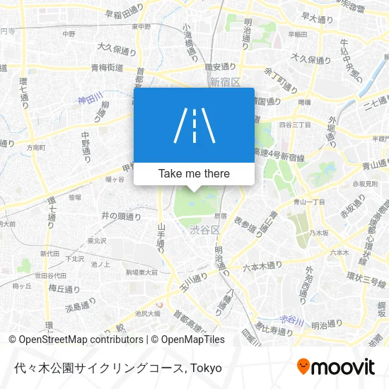 代々木公園サイクリングコース map