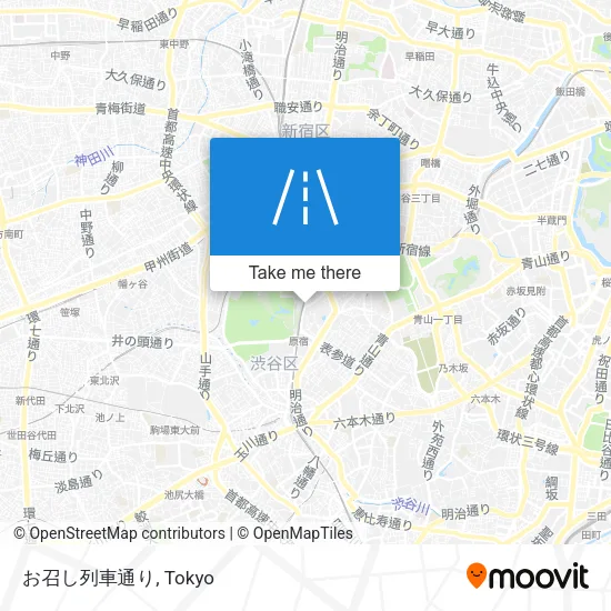 お召し列車通り map
