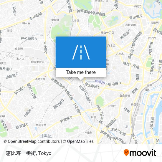 恵比寿一番街 map