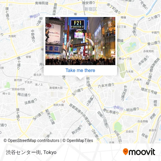 渋谷センター街 map