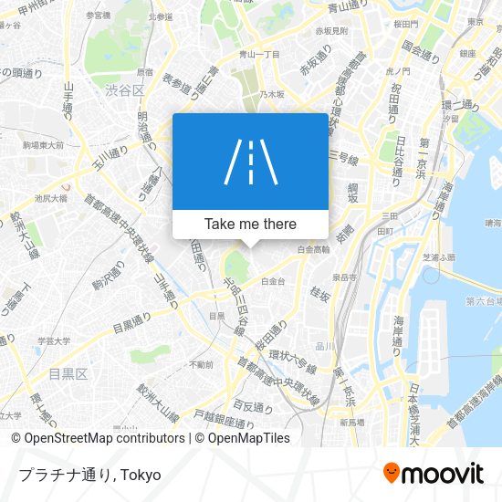 プラチナ通り map