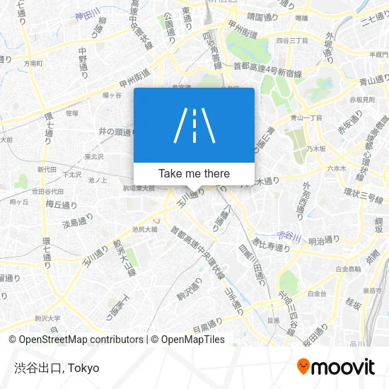 渋谷出口 map