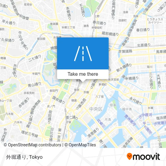 外堀通り map