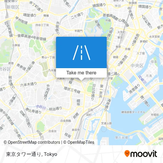 東京タワー通り map