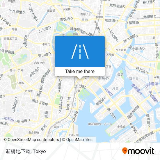 新橋地下道 map
